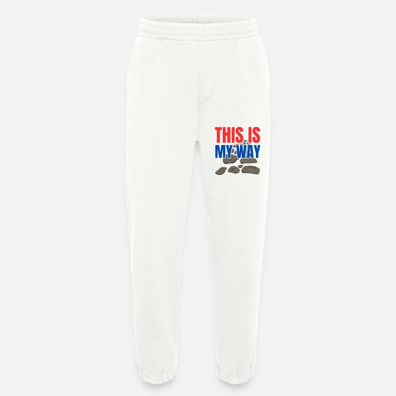 This is my way - Heavyweight Jogging Pants - made by SPREAD - OFF WHITE