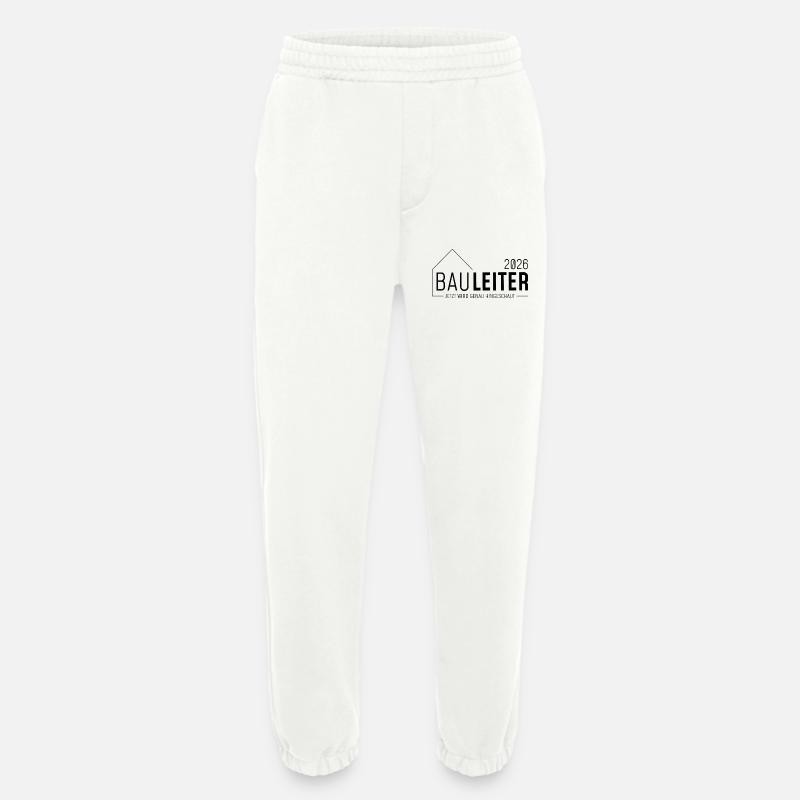 Bauleiterin 2026 - jetzt wird genau hingeschaut - Heavyweight Jogginghose - made by SPREAD  - OFF WHITE