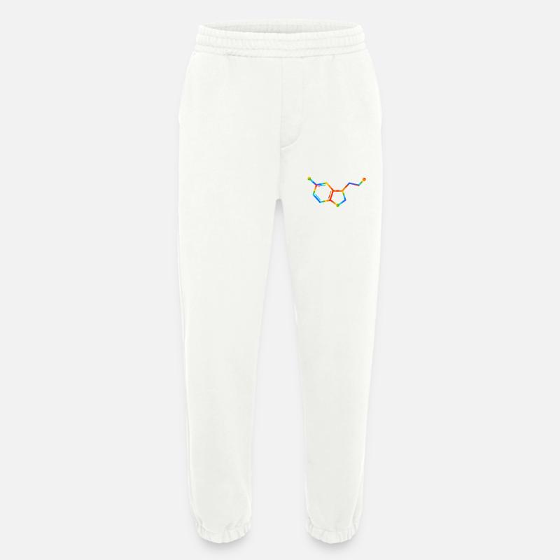 Rainbow Molecule Geometry - seratonin - Heavyweight Jogging Pants - made by SPREAD  - OFF WHITE