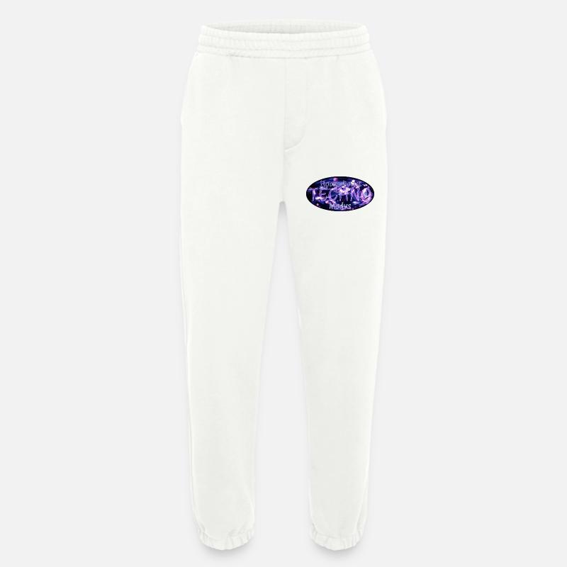 Hocus Pocus Techno Mode - Pantalon de jogging bio épais fabriqué en UE - OFF WHITE