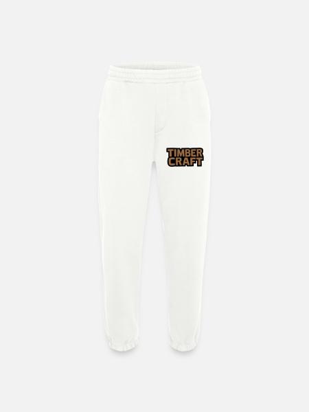 Timber Craft Lettering Logo - Heavyweight Jogging Pants - made by SPREAD  - OFF WHITE