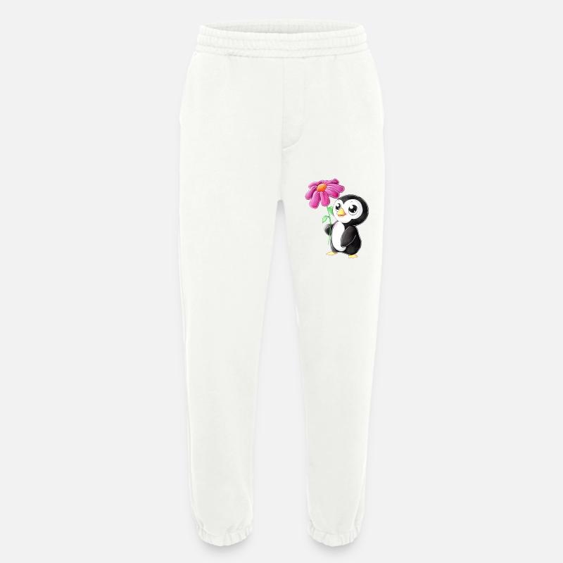 Putziger Comic Pinguin - Heavyweight Jogginghose - made by SPREAD  - OFF WHITE