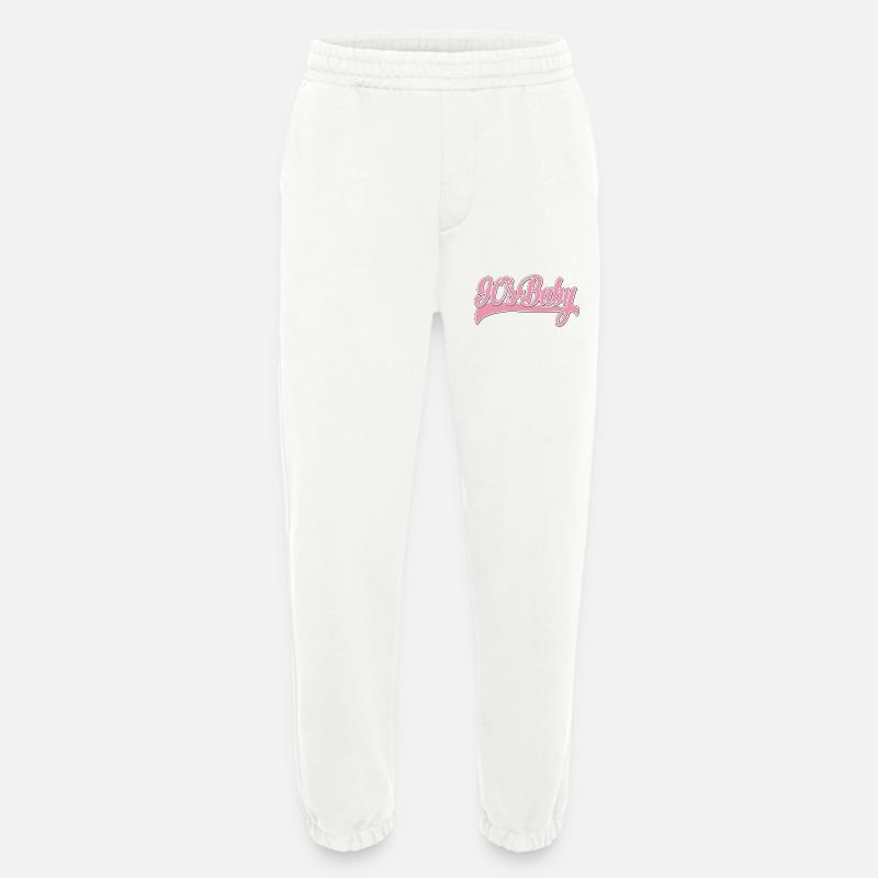 90s Baby Pink Retro Script - Heavyweight Jogginghose - made by SPREAD  - OFF WHITE