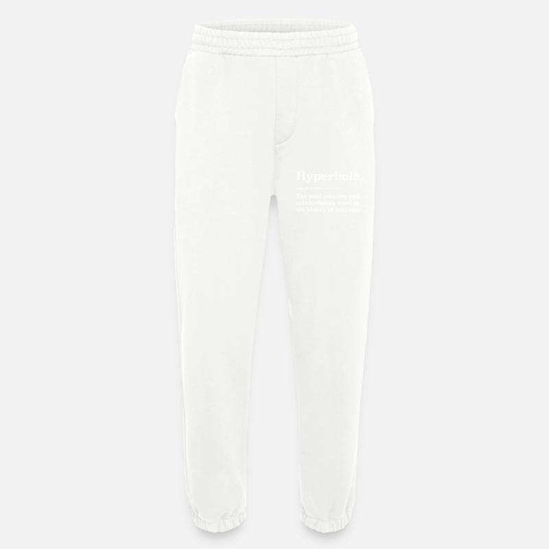 Hyperbole definition - Heavyweight Jogging Pants - made by SPREAD  - OFF WHITE