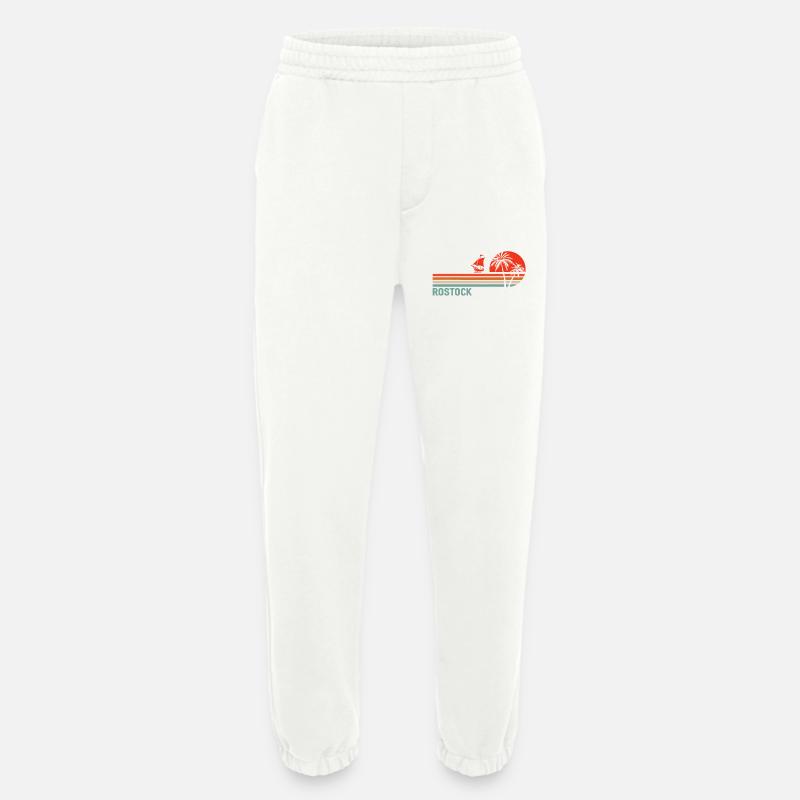 Rostocker Sunset Vibes - Heavyweight Jogginghose - made by SPREAD  - OFF WHITE