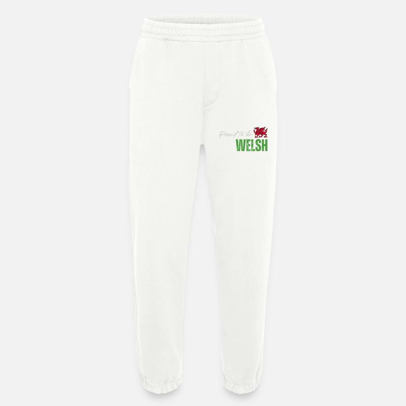 Stolzer Waliser, ich liebe Wales - Heavyweight Jogginghose - made by SPREAD  - OFF WHITE
