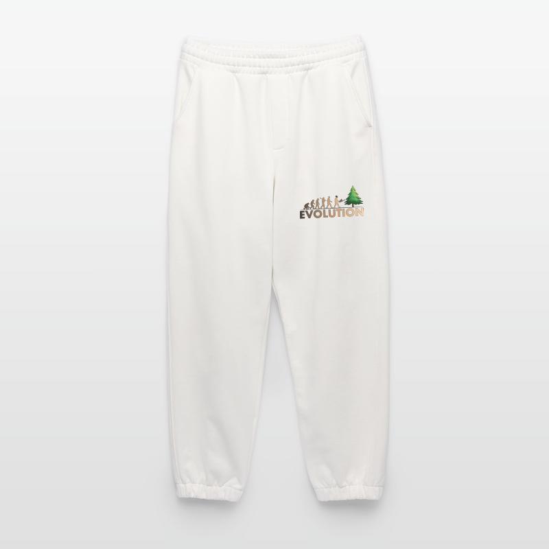 Couleur de l'évolution de la tronçonneuse Pantalon de jogging bio épais fabriqué en UE