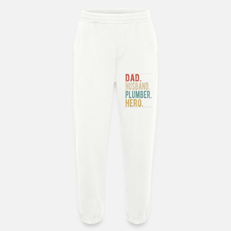 Klempner Papa Ehemann Held - Heavyweight Jogginghose - made by SPREAD - OFF WHITE