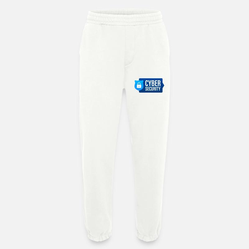 Cyber Security, Computer - Heavyweight Jogging Pants - made by SPREAD  - OFF WHITE