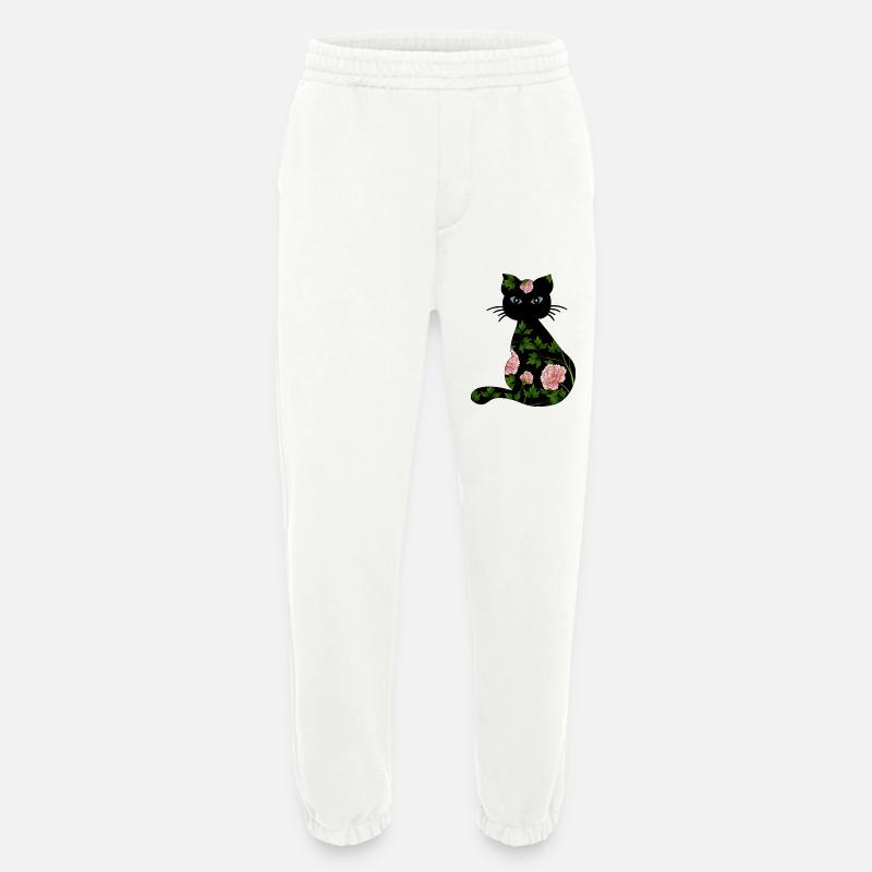 Chat - Pantalon de jogging bio épais fabriqué en UE - OFF WHITE