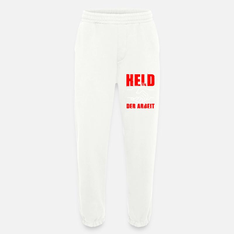 HELD DER ARBEIT - DDR Ostalgie - Heavyweight Jogginghose - made by SPREAD  - OFF WHITE
