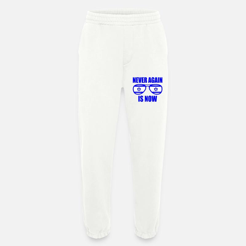Never again is now - Heavyweight Jogginghose - made by SPREAD  - OFF WHITE