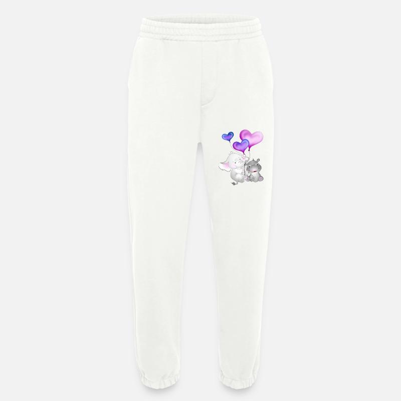 Elefant Luftballon Nilpferd - Heavyweight Jogginghose - made by SPREAD  - OFF WHITE