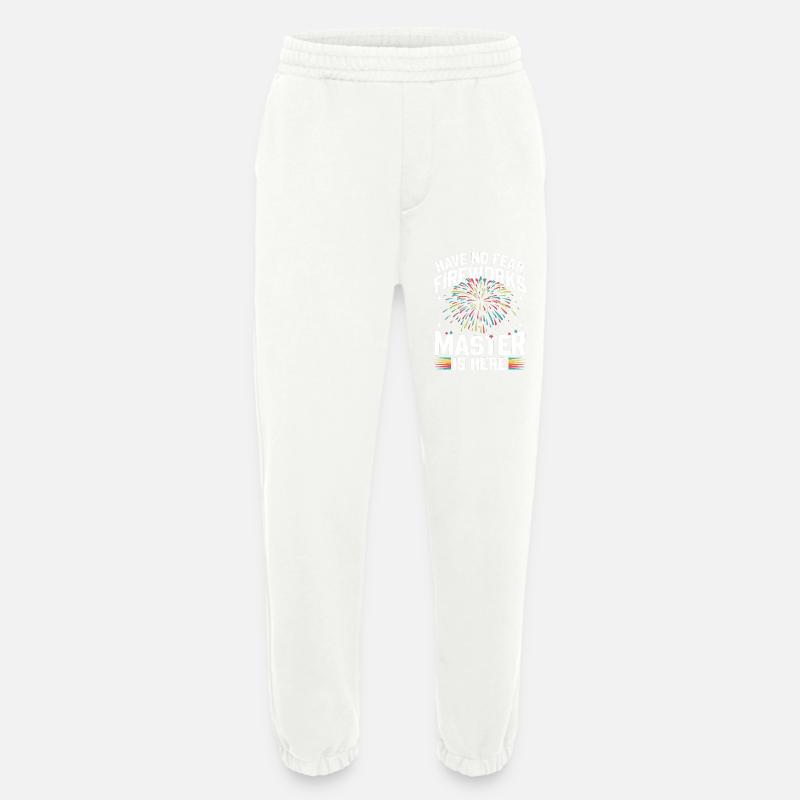 Pyrotechnics Fireworks Pyrotechnics - Heavyweight Jogging Pants - made by SPREAD - OFF WHITE
