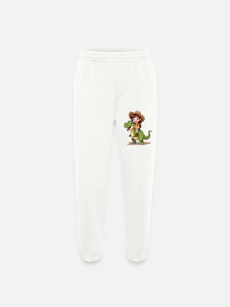 Dino Adventure - Heavyweight Jogging Pants - made by SPREAD  - OFF WHITE