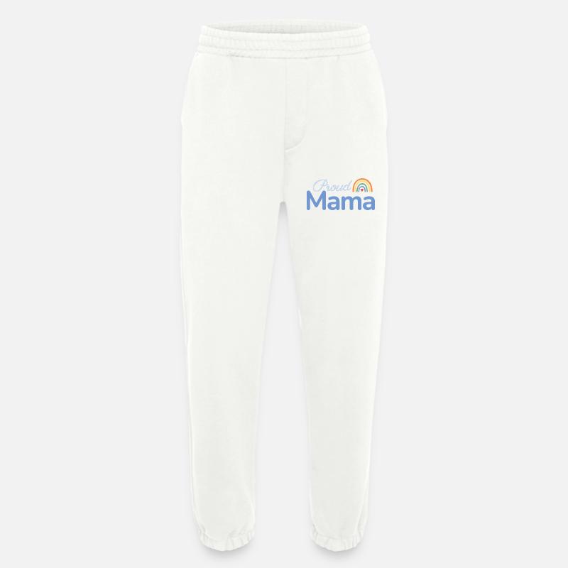 Proud Mama Regenbogen - Heavyweight Jogginghose - made by SPREAD - OFF WHITE