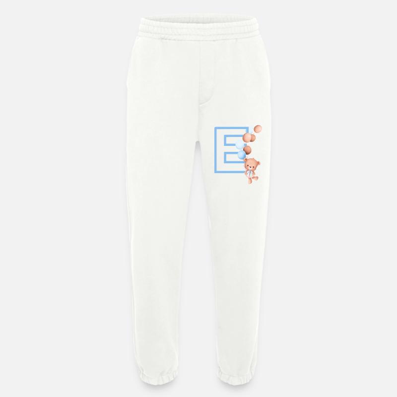 Blauer Buchstabe E Bär - Heavyweight Jogginghose - made by SPREAD  - OFF WHITE