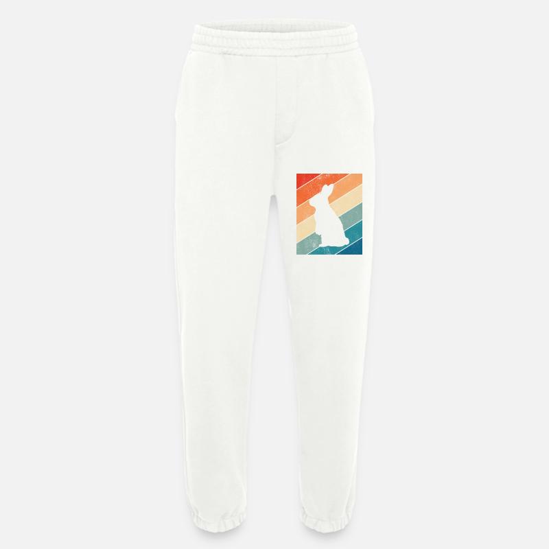 Rabbit Easter Retro Gift - Heavyweight Jogging Pants - made by SPREAD  - OFF WHITE