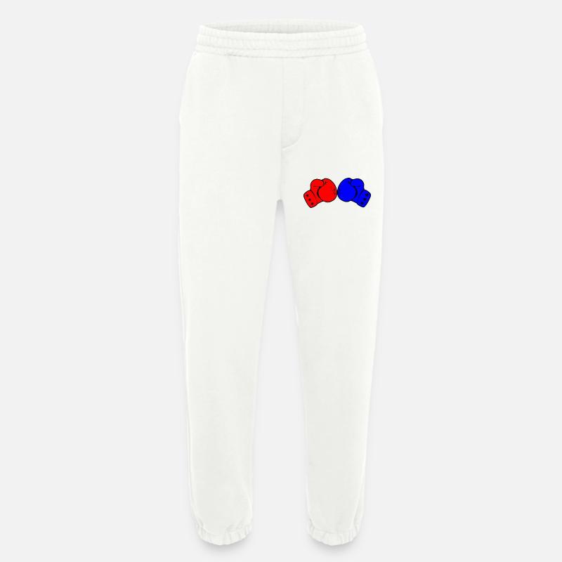 Zwei Boxhandschuhe rot und blau - Heavyweight Jogginghose - made by SPREAD  - OFF WHITE