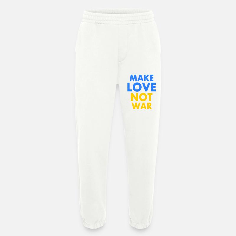 Make love not war - Heavyweight Jogginghose - made by SPREAD  - OFF WHITE