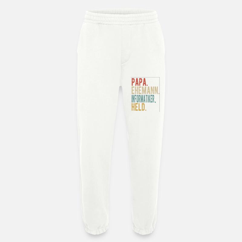 Informatiker Papa Ehemann Held - Heavyweight Jogginghose - made by SPREAD  - OFF WHITE