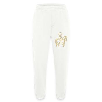 Rider on Horse Rider Minimalist Minimalism - Heavyweight Jogging Pants - made by SPREAD  - OFF WHITE - Front