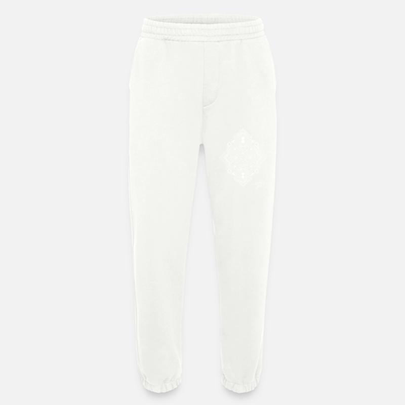 PRINTED CIRCUIT 1 white - Heavyweight Jogging Pants - made by SPREAD - OFF WHITE