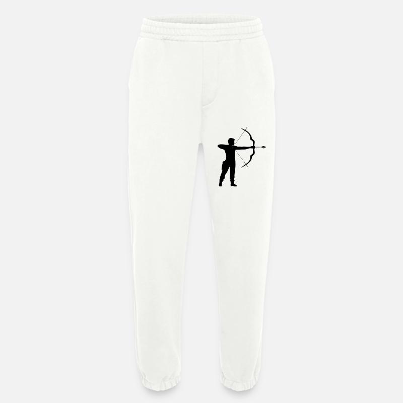 Archery Man Icon - Heavyweight Jogging Pants - made by SPREAD  - OFF WHITE