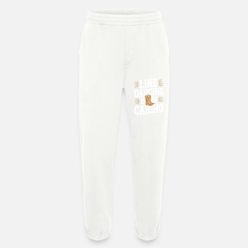 Line Dancing Dancing Dancers - Heavyweight Jogging Pants - made by SPREAD - OFF WHITE