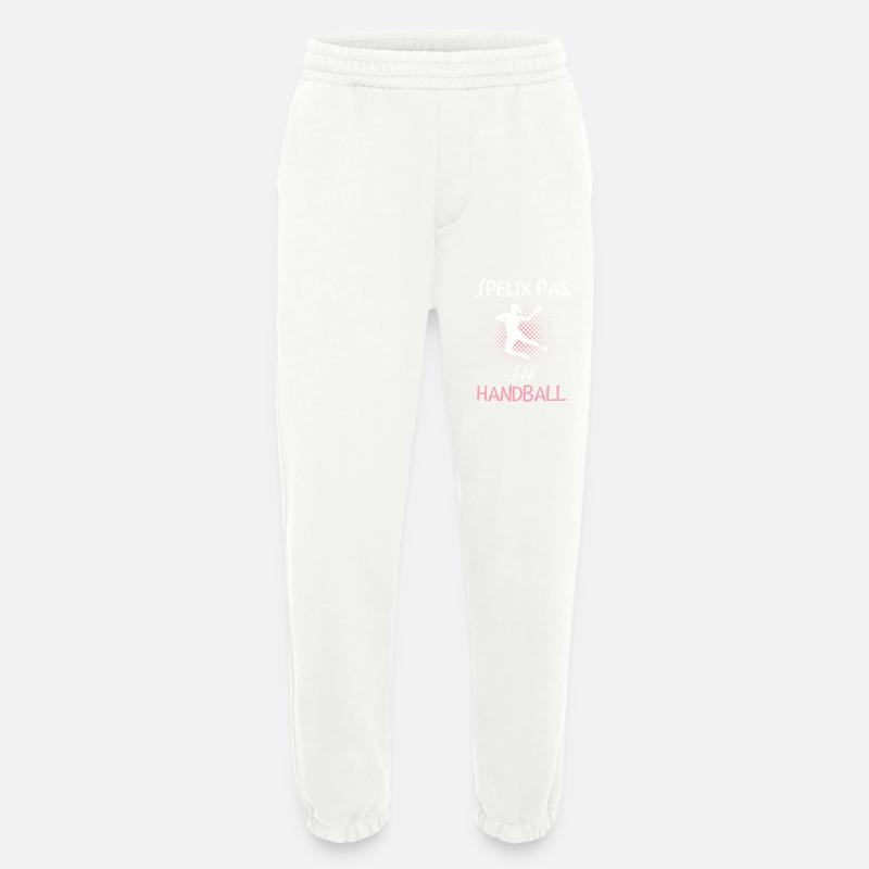 Joueuse de handball - Pantalon de jogging bio épais fabriqué en UE - OFF WHITE
