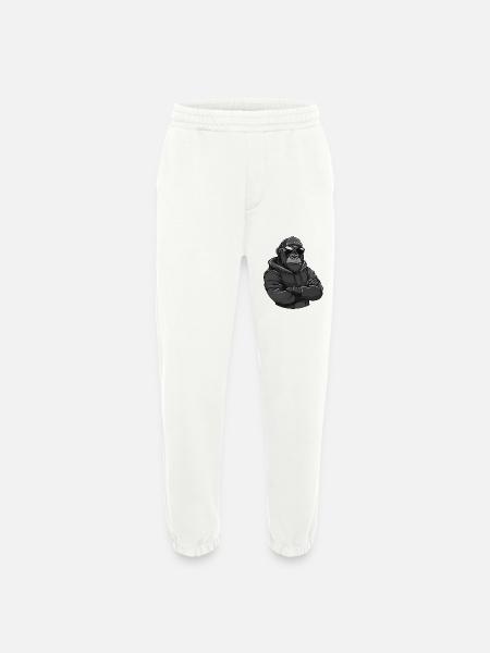 Gorilla Animal Comic - Heavyweight Jogging Pants - made by SPREAD  - OFF WHITE