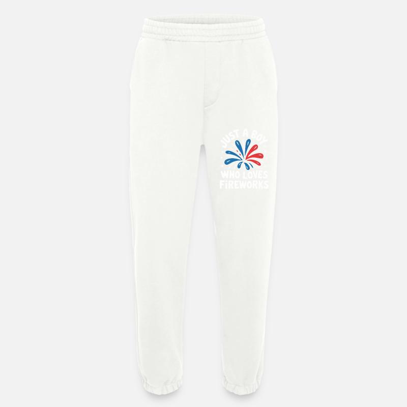 Pyrotechnics Fireworks Pyrotechnics - Heavyweight Jogging Pants - made by SPREAD - OFF WHITE