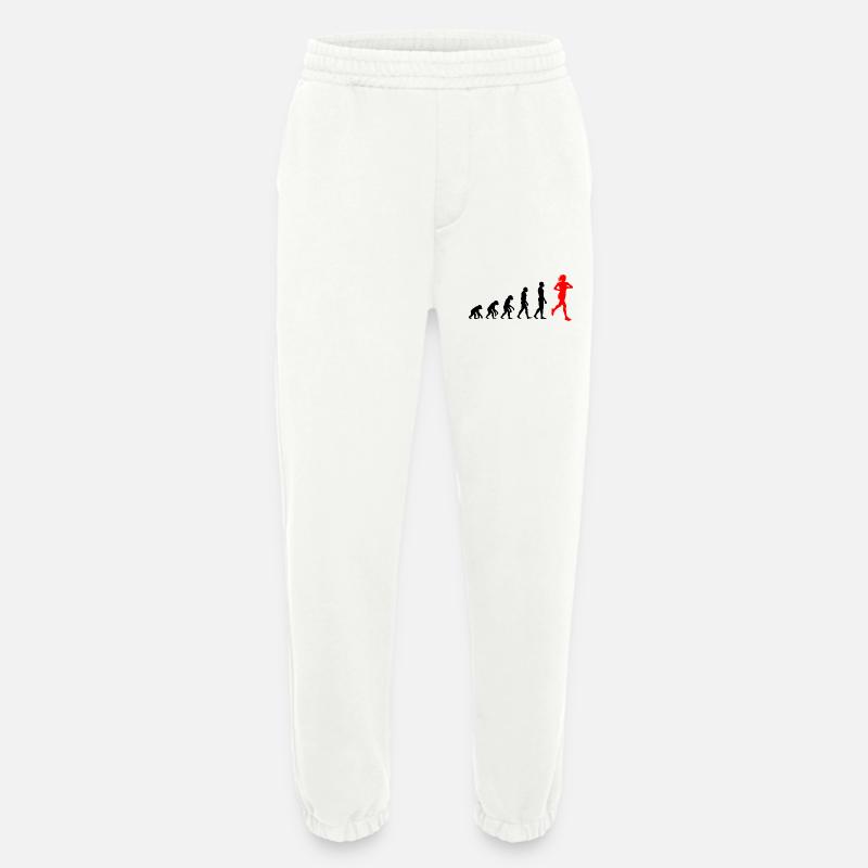 EVOLUTION RUNNERIN POWER! JOGGER RUNNER FIT - Heavyweight Jogging Pants - made by SPREAD  - OFF WHITE