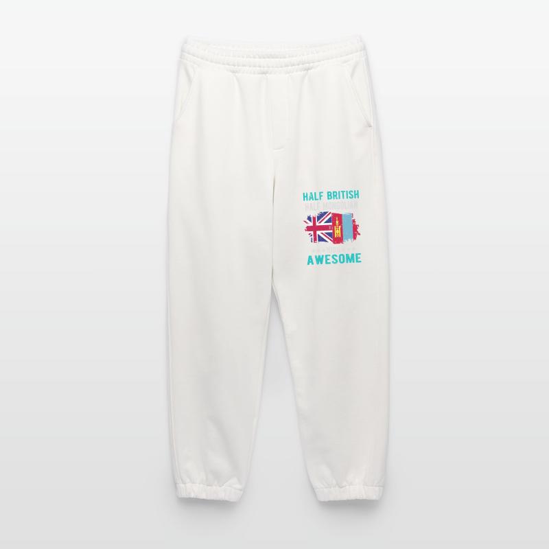 Half British Half Mongol Heavyweight Jogging Pants - made by SPREAD 