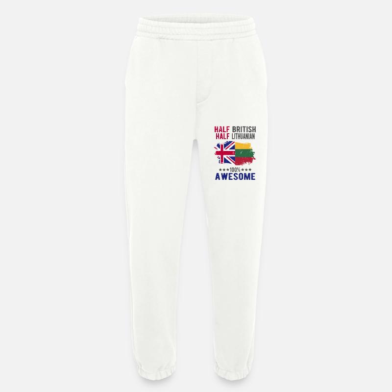 Halb Brite Halb Litauer - Heavyweight Jogginghose - made by SPREAD  - OFF WHITE