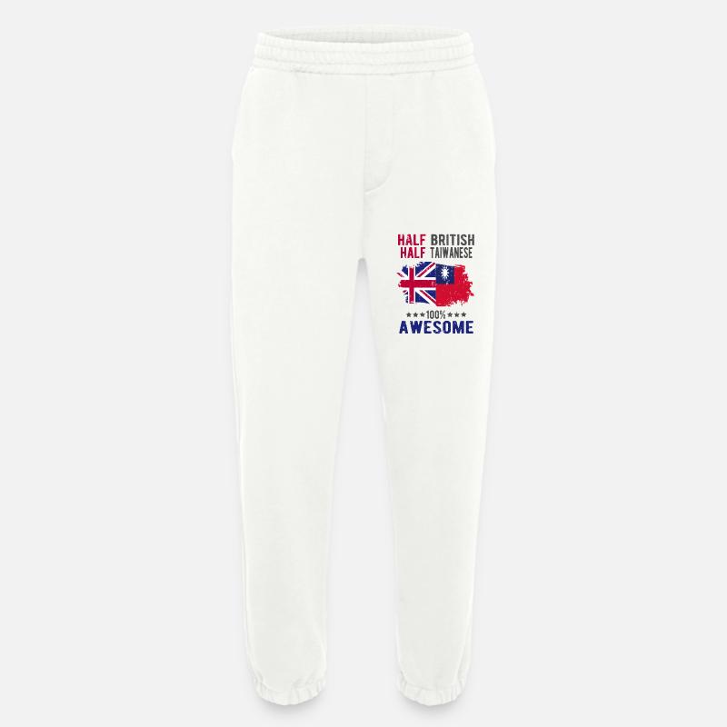Halb Brite Halb Taiwaner - Heavyweight Jogginghose - made by SPREAD  - OFF WHITE
