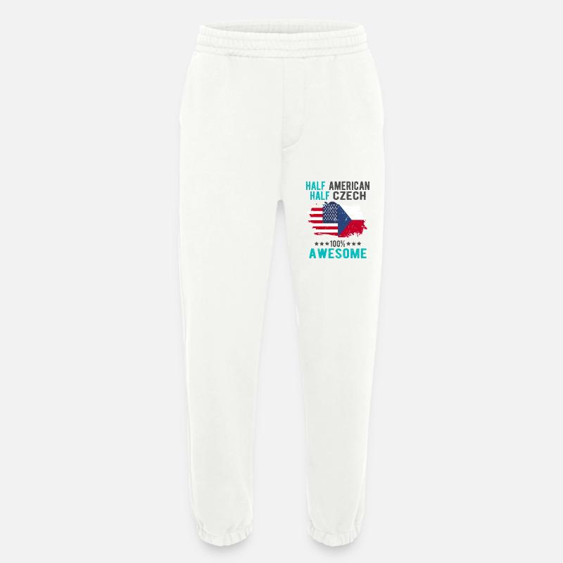 Halb Amerikaner Halb Tscheche - Heavyweight Jogginghose - made by SPREAD  - OFF WHITE