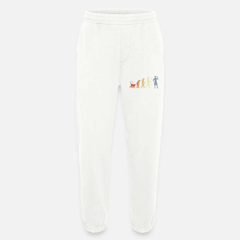 Evolution Amateurs de crème glacée - Pantalon de jogging bio épais fabriqué en UE - OFF WHITE