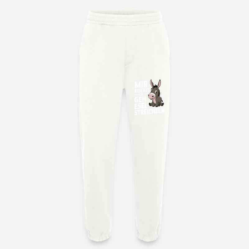 Esel Eselchen Maultier Muli - Heavyweight Jogginghose - made by SPREAD - OFF WHITE