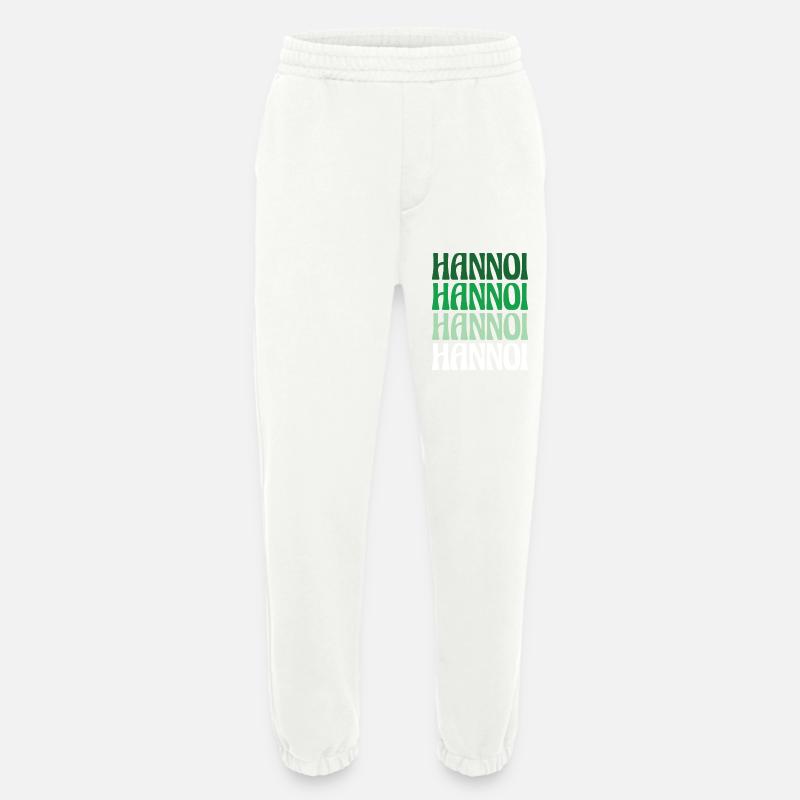 Hannoi Hanover Dialect Gift - Pantalon de jogging bio épais fabriqué en UE - OFF WHITE