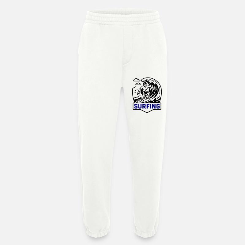 Surfing Symbol Surfer - Heavyweight Jogginghose - made by SPREAD  - OFF WHITE