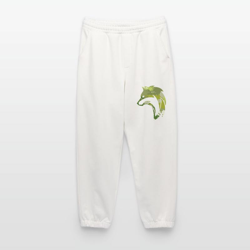 Wild Wolf Camouflage Pattern Heavyweight Jogging Pants - made by SPREAD 