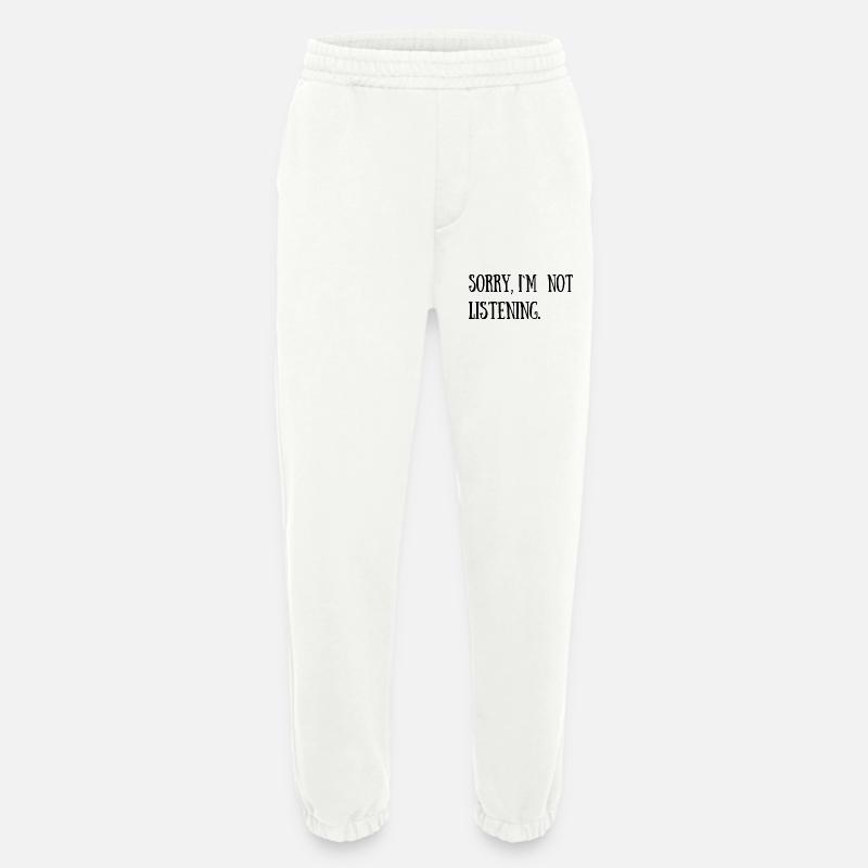 Funny Sarcastic Cool Quotes - Heavyweight Jogging Pants - made by SPREAD  - OFF WHITE