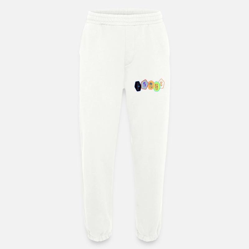Fokus in Chromblöcken - Heavyweight Jogginghose - made by SPREAD - OFF WHITE