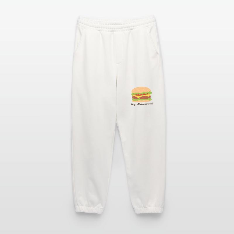 Comic Hamburger mit Spruch Heavyweight Jogginghose - made by SPREAD 