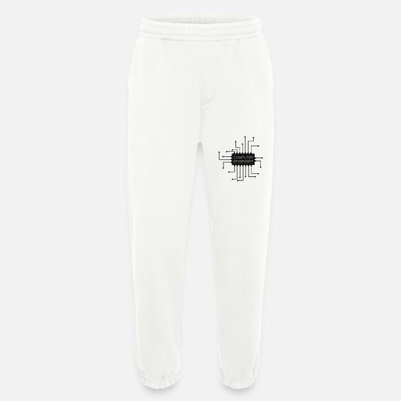 Computer engineer - computer engineer - Heavyweight Jogging Pants - made by SPREAD  - OFF WHITE