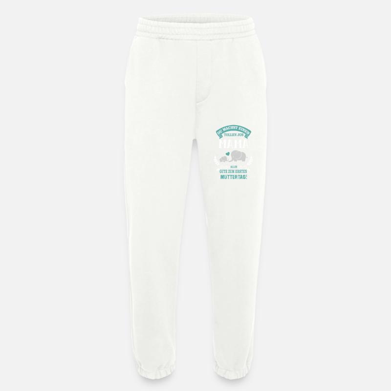Muttertag Elefant - Heavyweight Jogginghose - made by SPREAD  - OFF WHITE