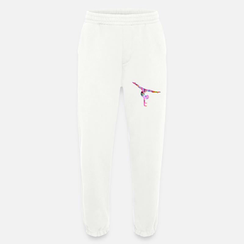 Turnen Handstand bunt - Heavyweight Jogginghose - made by SPREAD - OFF WHITE