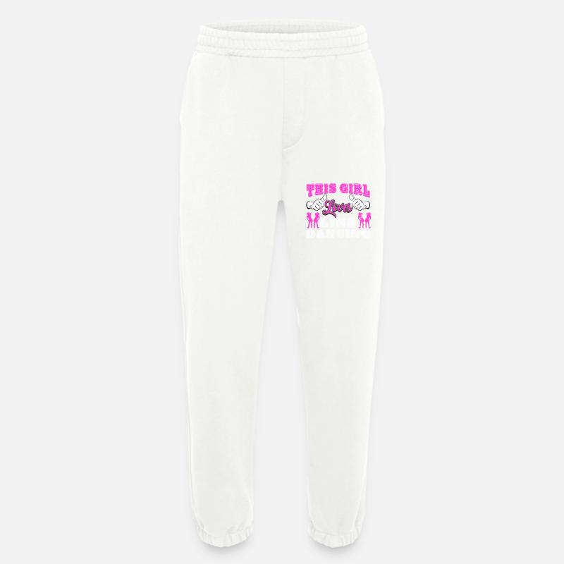 Linedance, Line dancing Linedancer - Heavyweight Jogging Pants - made by SPREAD  - OFF WHITE