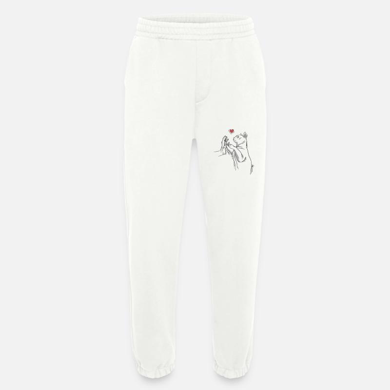 Katze Katze - Heavyweight Jogginghose - made by SPREAD  - OFF WHITE